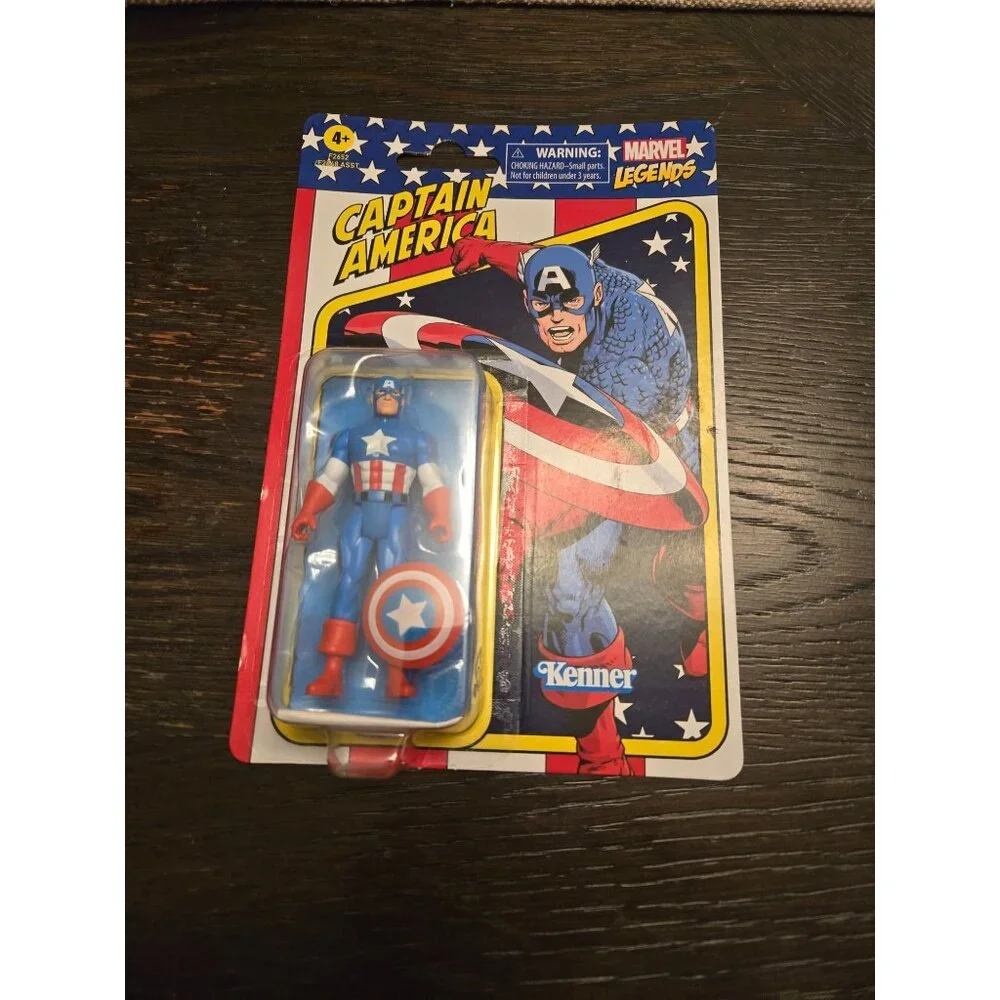 Marvel Hasbro Legends Series 3.75-inch Retro 375 Collection Captain‎ America
